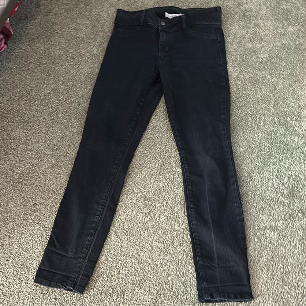 Black high rise jeans size 30 from JustFab